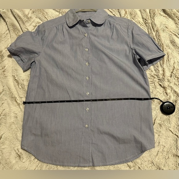 Anne Klein Striped Button-Up Shirt- No Shirt Size Tag - Picture 9 of 11